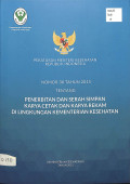 peraturan mentri kesehatan republik indonesia  nomor 38 tahun 2015 tentang penerbitan dan serah simpan karya cetak dan karya rekam dilingkungan kementrian kesehatan