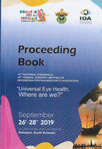 Proceeding book 15th national congress & 44 annual scientific meeting of indonesian ophthalmologist association