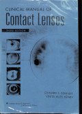 clinical manual of, contact lenses, third edition