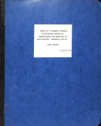 impact of a vitamin a capsule distribution program on xerophthalmia and mortality in aceh province, indonesia 1982-86