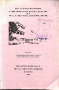 buku pedoman operasional keselamatan dan kesehatan kerja (k3) rumah sakit mata cicendo bandung