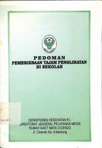 pedoman pemeriksaan tajam penglihatan di sekolah