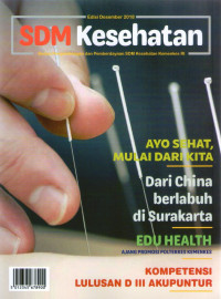 majalah sdm kesehatan edisi desember 2018