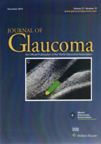 Journal of glaucoma an official publication of the world glaucoma association 2018-2019