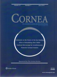 Cornea the journal of cornea and external disease 2018-2019