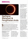 Gerhana matahari & penglihatan anda