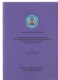 laporan praktek kesehatan masyarakat tinjauan pemanfaatan subsidi ijin/tugas belajar di rumah sakit mata cicendo bandung tahun 2017