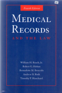 Medical record and the law fourth edition