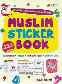 muslim sticker book,asyik dan menarik,aktivitas sehari-hari anak hebat