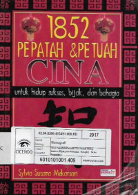 1852 pepatah dan petuah cina untuk hidup sukses,bijak,dan bahagia